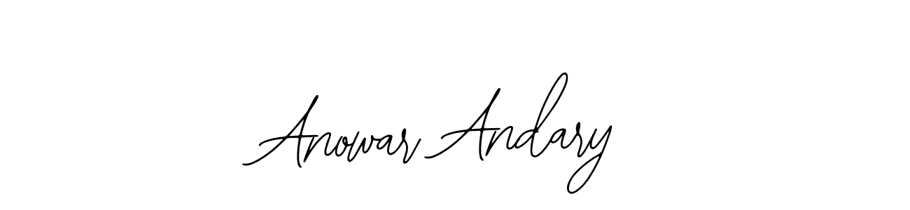 Use a signature maker to create a handwritten signature online. With this signature software, you can design (Bearetta-2O07w) your own signature for name Anowar Andary. Anowar Andary signature style 12 images and pictures png