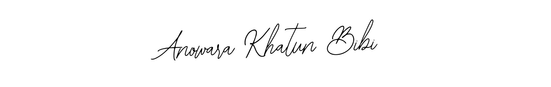 Create a beautiful signature design for name Anowara Khatun Bibi. With this signature (Bearetta-2O07w) fonts, you can make a handwritten signature for free. Anowara Khatun Bibi signature style 12 images and pictures png