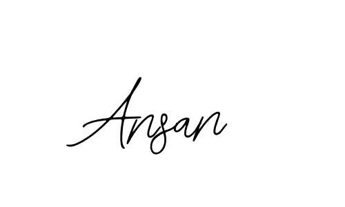 Design your own signature with our free online signature maker. With this signature software, you can create a handwritten (Bearetta-2O07w) signature for name Ansan. Ansan signature style 12 images and pictures png