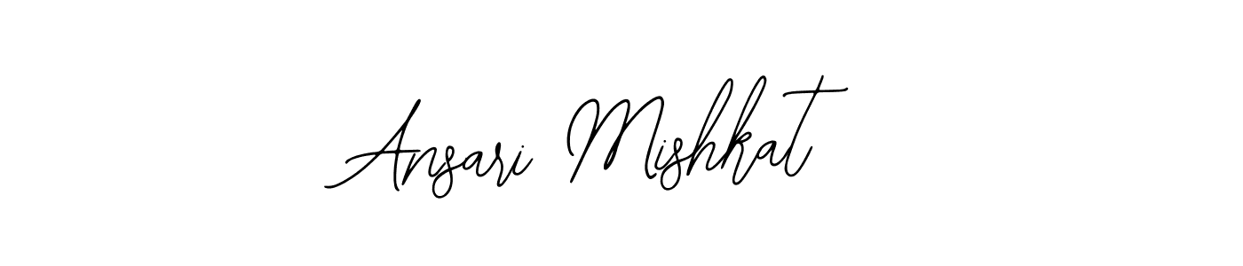 You should practise on your own different ways (Bearetta-2O07w) to write your name (Ansari Mishkat) in signature. don't let someone else do it for you. Ansari Mishkat signature style 12 images and pictures png