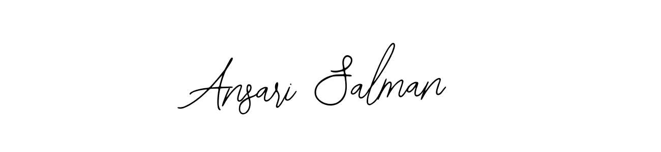 Make a beautiful signature design for name Ansari Salman. Use this online signature maker to create a handwritten signature for free. Ansari Salman signature style 12 images and pictures png
