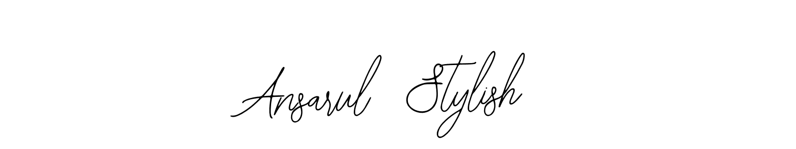 How to make Ansarul  Stylish name signature. Use Bearetta-2O07w style for creating short signs online. This is the latest handwritten sign. Ansarul  Stylish signature style 12 images and pictures png