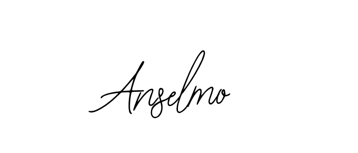 You should practise on your own different ways (Bearetta-2O07w) to write your name (Anselmo) in signature. don't let someone else do it for you. Anselmo signature style 12 images and pictures png