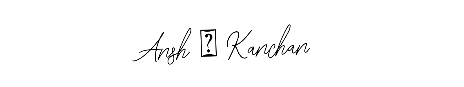 Make a beautiful signature design for name Ansh ❤ Kanchan. With this signature (Bearetta-2O07w) style, you can create a handwritten signature for free. Ansh ❤ Kanchan signature style 12 images and pictures png