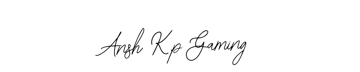 It looks lik you need a new signature style for name Ansh K.p Gaming. Design unique handwritten (Bearetta-2O07w) signature with our free signature maker in just a few clicks. Ansh K.p Gaming signature style 12 images and pictures png