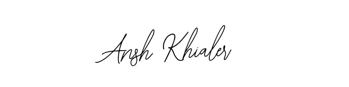 Ansh Khialer stylish signature style. Best Handwritten Sign (Bearetta-2O07w) for my name. Handwritten Signature Collection Ideas for my name Ansh Khialer. Ansh Khialer signature style 12 images and pictures png