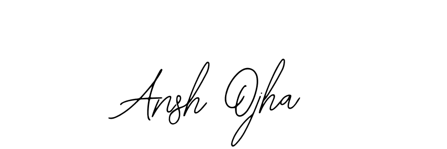 Use a signature maker to create a handwritten signature online. With this signature software, you can design (Bearetta-2O07w) your own signature for name Ansh Ojha. Ansh Ojha signature style 12 images and pictures png