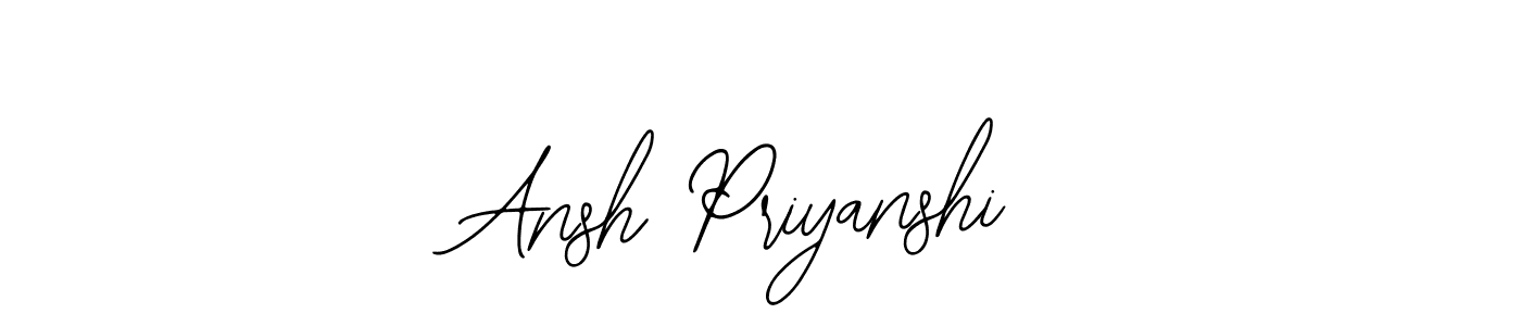 Similarly Bearetta-2O07w is the best handwritten signature design. Signature creator online .You can use it as an online autograph creator for name Ansh Priyanshi. Ansh Priyanshi signature style 12 images and pictures png