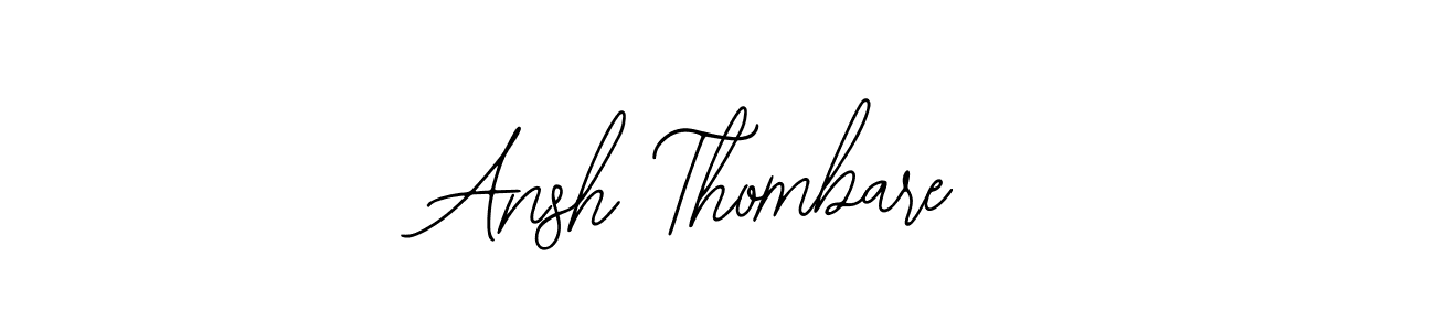 You should practise on your own different ways (Bearetta-2O07w) to write your name (Ansh Thombare) in signature. don't let someone else do it for you. Ansh Thombare signature style 12 images and pictures png