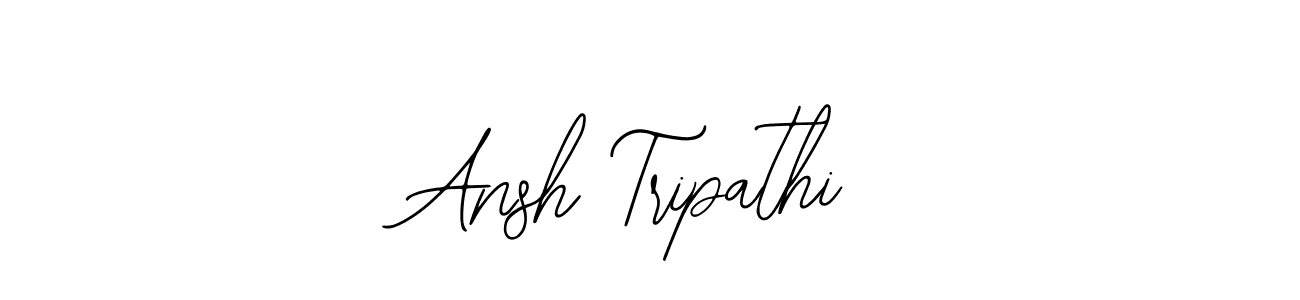 You should practise on your own different ways (Bearetta-2O07w) to write your name (Ansh Tripathi) in signature. don't let someone else do it for you. Ansh Tripathi signature style 12 images and pictures png