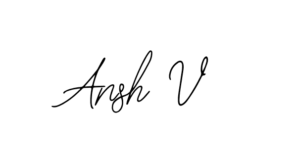 Similarly Bearetta-2O07w is the best handwritten signature design. Signature creator online .You can use it as an online autograph creator for name Ansh V. Ansh V signature style 12 images and pictures png