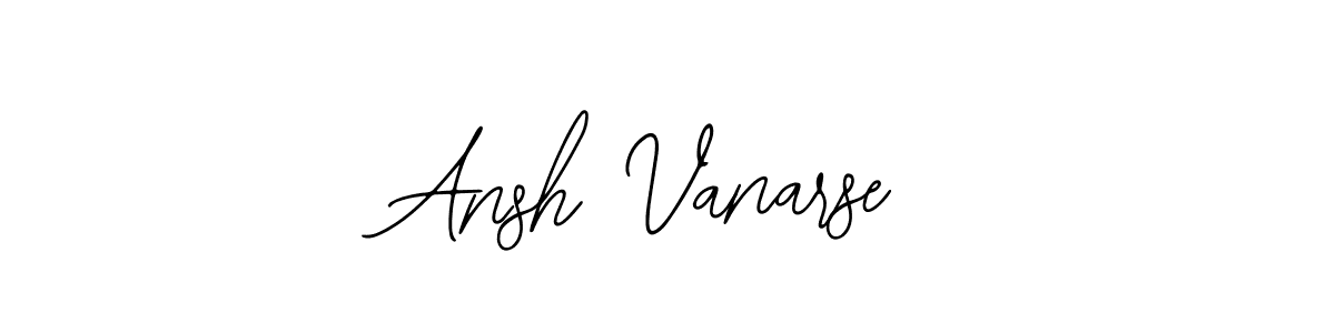 How to make Ansh Vanarse signature? Bearetta-2O07w is a professional autograph style. Create handwritten signature for Ansh Vanarse name. Ansh Vanarse signature style 12 images and pictures png