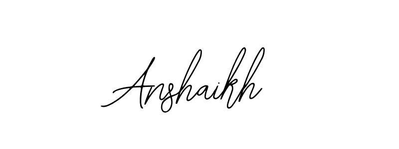 Anshaikh stylish signature style. Best Handwritten Sign (Bearetta-2O07w) for my name. Handwritten Signature Collection Ideas for my name Anshaikh. Anshaikh signature style 12 images and pictures png