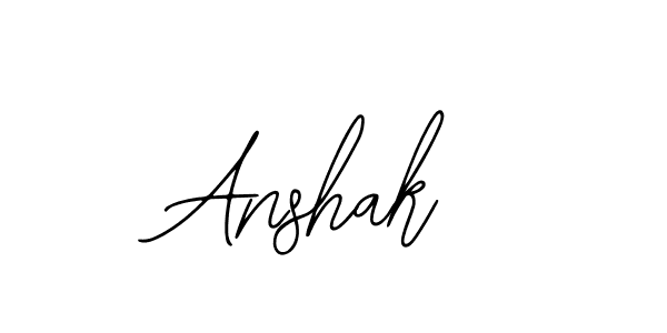 How to make Anshak signature? Bearetta-2O07w is a professional autograph style. Create handwritten signature for Anshak name. Anshak signature style 12 images and pictures png