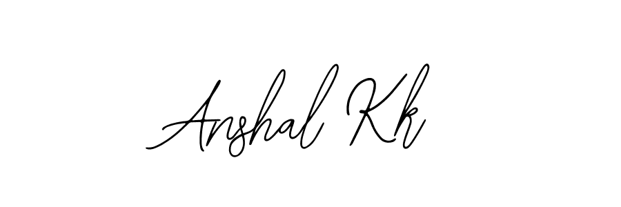Anshal Kk stylish signature style. Best Handwritten Sign (Bearetta-2O07w) for my name. Handwritten Signature Collection Ideas for my name Anshal Kk. Anshal Kk signature style 12 images and pictures png