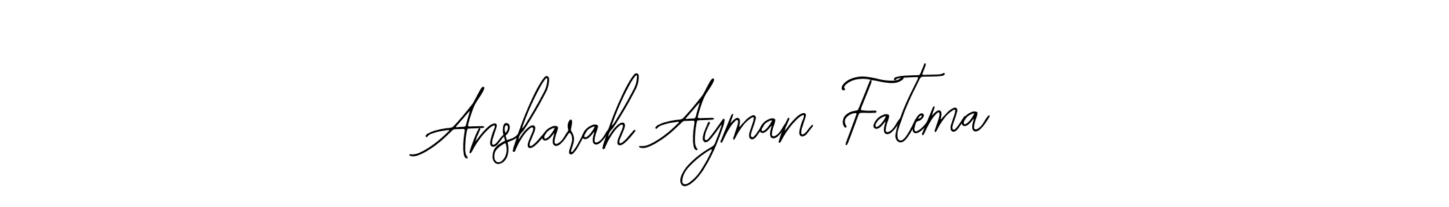 Make a beautiful signature design for name Ansharah Ayman Fatema. With this signature (Bearetta-2O07w) style, you can create a handwritten signature for free. Ansharah Ayman Fatema signature style 12 images and pictures png
