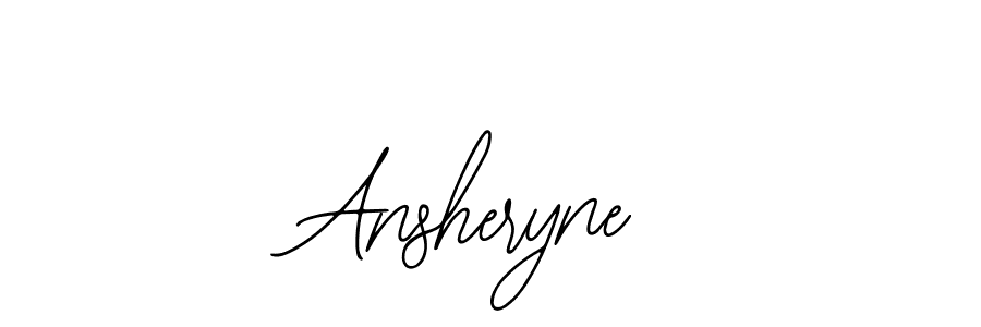 Use a signature maker to create a handwritten signature online. With this signature software, you can design (Bearetta-2O07w) your own signature for name Ansheryne. Ansheryne signature style 12 images and pictures png