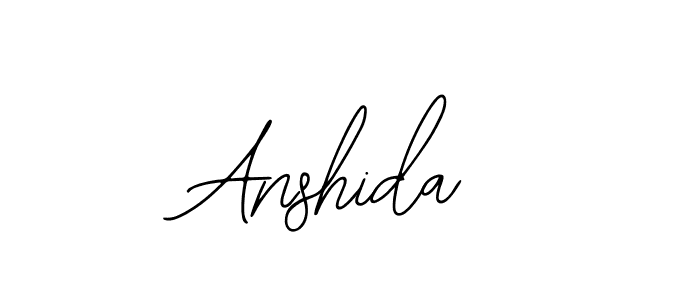 You should practise on your own different ways (Bearetta-2O07w) to write your name (Anshida) in signature. don't let someone else do it for you. Anshida signature style 12 images and pictures png