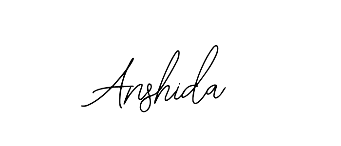 You should practise on your own different ways (Bearetta-2O07w) to write your name (Anshida) in signature. don't let someone else do it for you. Anshida signature style 12 images and pictures png