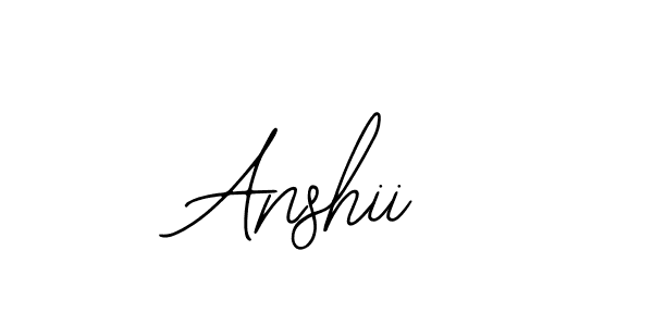 Design your own signature with our free online signature maker. With this signature software, you can create a handwritten (Bearetta-2O07w) signature for name Anshii. Anshii signature style 12 images and pictures png