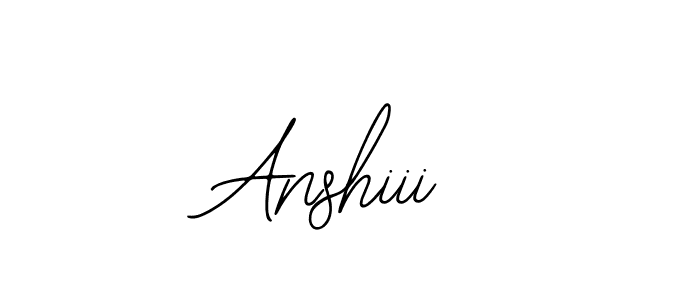 You should practise on your own different ways (Bearetta-2O07w) to write your name (Anshiii) in signature. don't let someone else do it for you. Anshiii signature style 12 images and pictures png