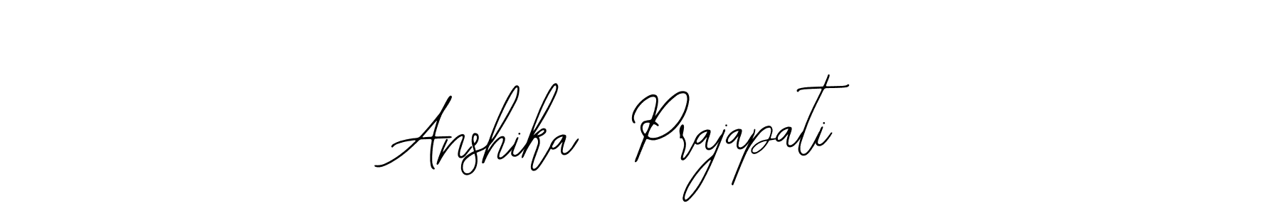 if you are searching for the best signature style for your name Anshika  Prajapati. so please give up your signature search. here we have designed multiple signature styles  using Bearetta-2O07w. Anshika  Prajapati signature style 12 images and pictures png