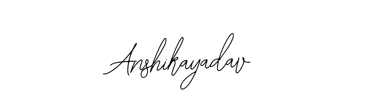 Use a signature maker to create a handwritten signature online. With this signature software, you can design (Bearetta-2O07w) your own signature for name Anshikayadav. Anshikayadav signature style 12 images and pictures png