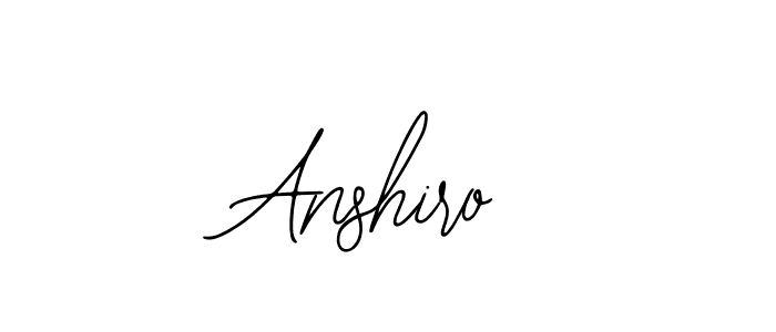 The best way (Bearetta-2O07w) to make a short signature is to pick only two or three words in your name. The name Anshiro include a total of six letters. For converting this name. Anshiro signature style 12 images and pictures png