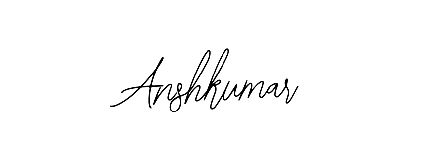 Design your own signature with our free online signature maker. With this signature software, you can create a handwritten (Bearetta-2O07w) signature for name Anshkumar. Anshkumar signature style 12 images and pictures png