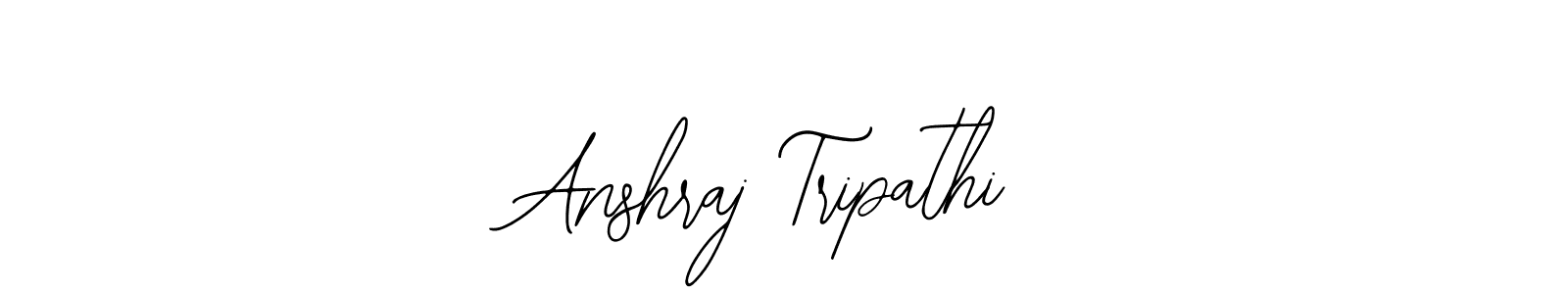 You should practise on your own different ways (Bearetta-2O07w) to write your name (Anshraj Tripathi) in signature. don't let someone else do it for you. Anshraj Tripathi signature style 12 images and pictures png
