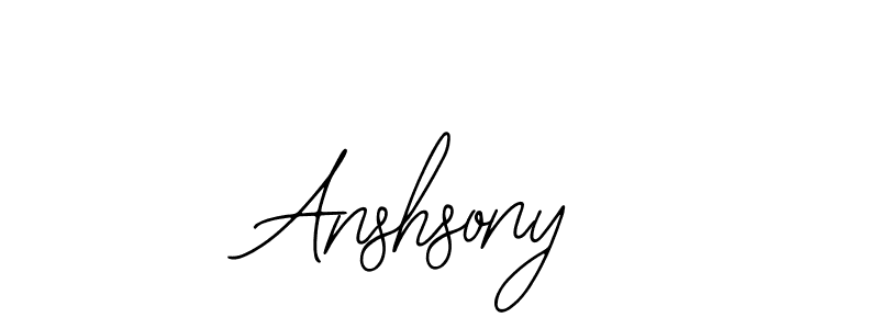 Create a beautiful signature design for name Anshsony. With this signature (Bearetta-2O07w) fonts, you can make a handwritten signature for free. Anshsony signature style 12 images and pictures png