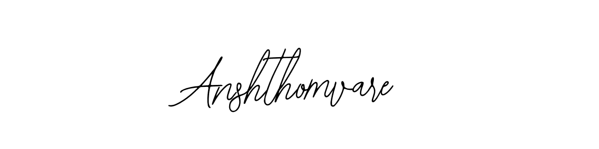 The best way (Bearetta-2O07w) to make a short signature is to pick only two or three words in your name. The name Anshthomvare include a total of six letters. For converting this name. Anshthomvare signature style 12 images and pictures png