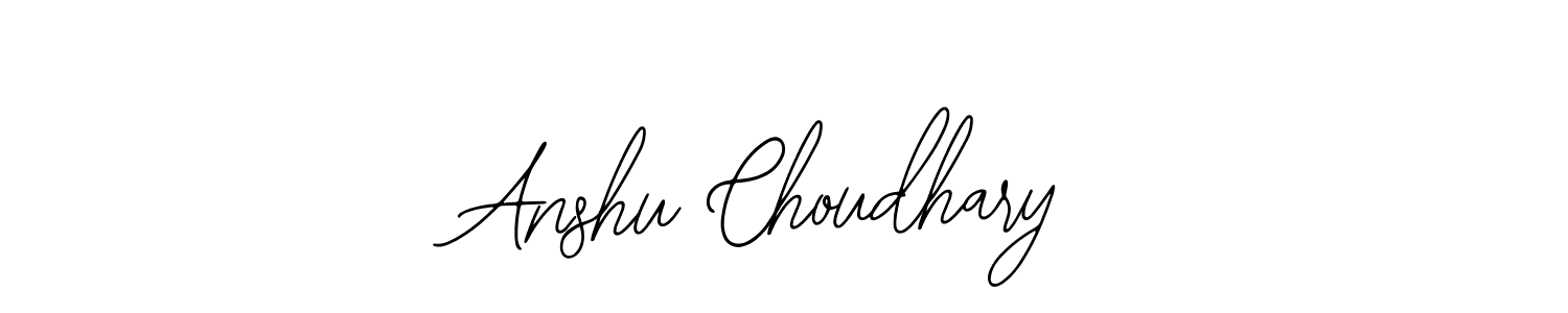 Use a signature maker to create a handwritten signature online. With this signature software, you can design (Bearetta-2O07w) your own signature for name Anshu Choudhary. Anshu Choudhary signature style 12 images and pictures png