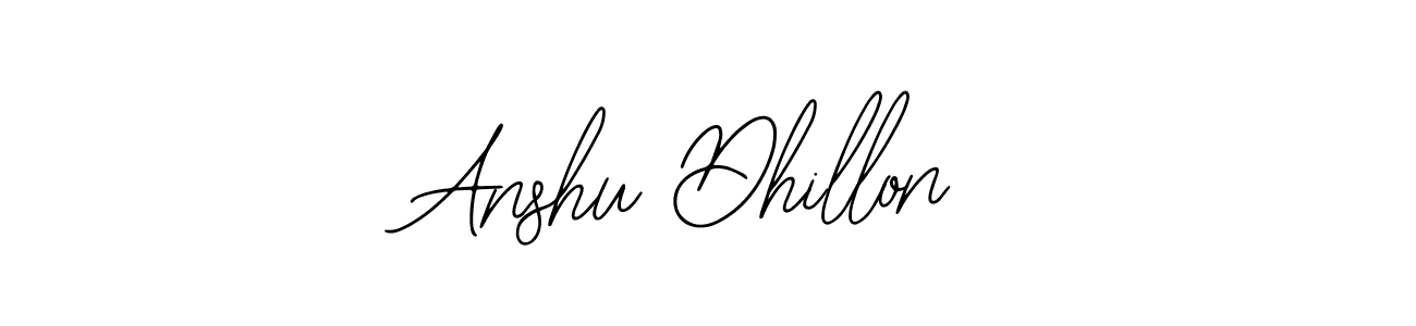 Anshu Dhillon stylish signature style. Best Handwritten Sign (Bearetta-2O07w) for my name. Handwritten Signature Collection Ideas for my name Anshu Dhillon. Anshu Dhillon signature style 12 images and pictures png