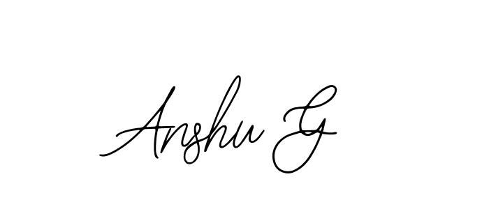 It looks lik you need a new signature style for name Anshu G. Design unique handwritten (Bearetta-2O07w) signature with our free signature maker in just a few clicks. Anshu G signature style 12 images and pictures png