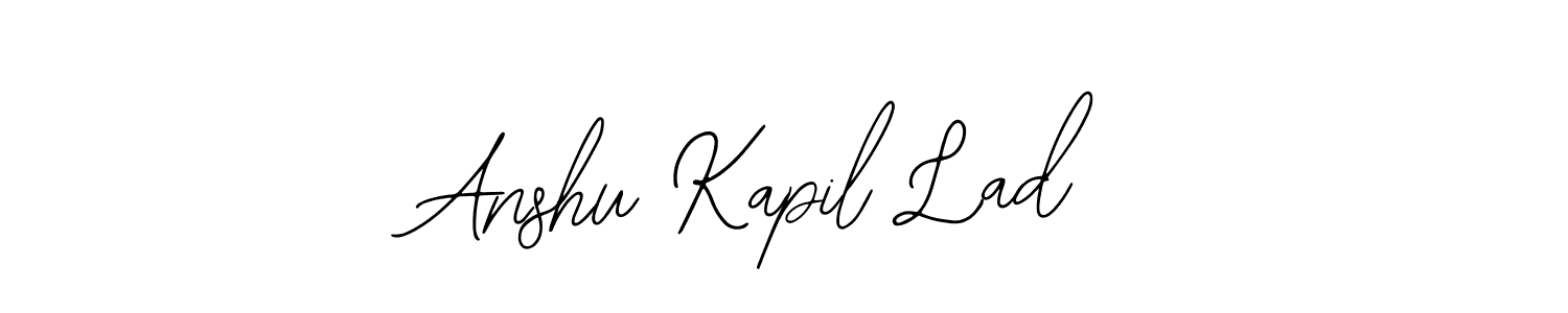 Design your own signature with our free online signature maker. With this signature software, you can create a handwritten (Bearetta-2O07w) signature for name Anshu Kapil Lad. Anshu Kapil Lad signature style 12 images and pictures png