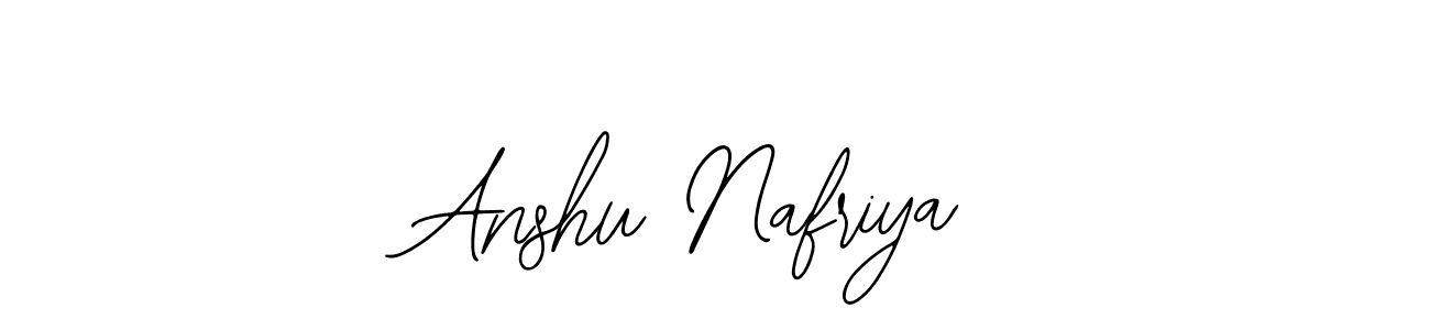 Use a signature maker to create a handwritten signature online. With this signature software, you can design (Bearetta-2O07w) your own signature for name Anshu Nafriya. Anshu Nafriya signature style 12 images and pictures png