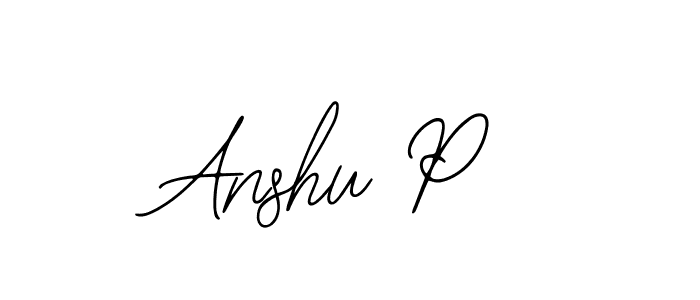 Also You can easily find your signature by using the search form. We will create Anshu P name handwritten signature images for you free of cost using Bearetta-2O07w sign style. Anshu P signature style 12 images and pictures png