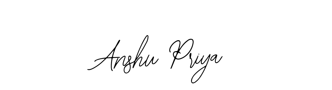 Create a beautiful signature design for name Anshu Priya. With this signature (Bearetta-2O07w) fonts, you can make a handwritten signature for free. Anshu Priya signature style 12 images and pictures png