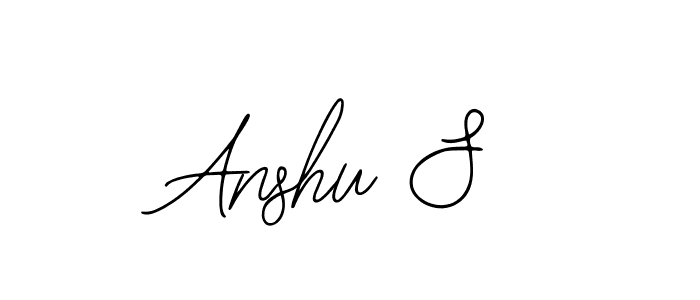 Make a beautiful signature design for name Anshu S. Use this online signature maker to create a handwritten signature for free. Anshu S signature style 12 images and pictures png