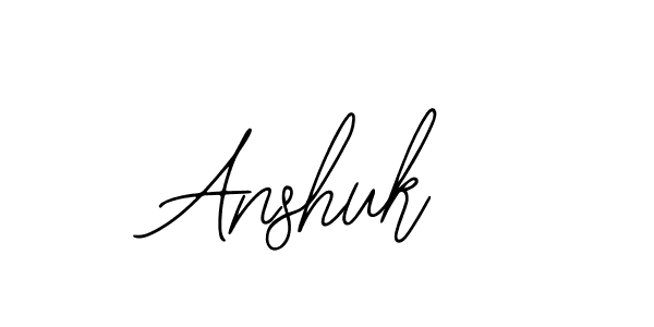 Anshuk stylish signature style. Best Handwritten Sign (Bearetta-2O07w) for my name. Handwritten Signature Collection Ideas for my name Anshuk. Anshuk signature style 12 images and pictures png