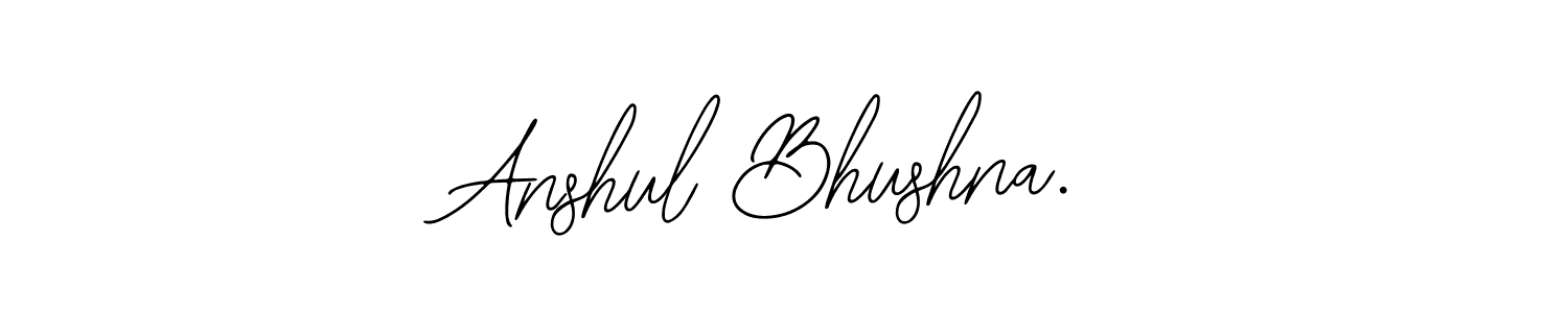 if you are searching for the best signature style for your name Anshul Bhushna.. so please give up your signature search. here we have designed multiple signature styles  using Bearetta-2O07w. Anshul Bhushna. signature style 12 images and pictures png