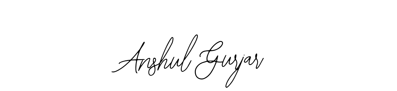 It looks lik you need a new signature style for name Anshul Gurjar. Design unique handwritten (Bearetta-2O07w) signature with our free signature maker in just a few clicks. Anshul Gurjar signature style 12 images and pictures png