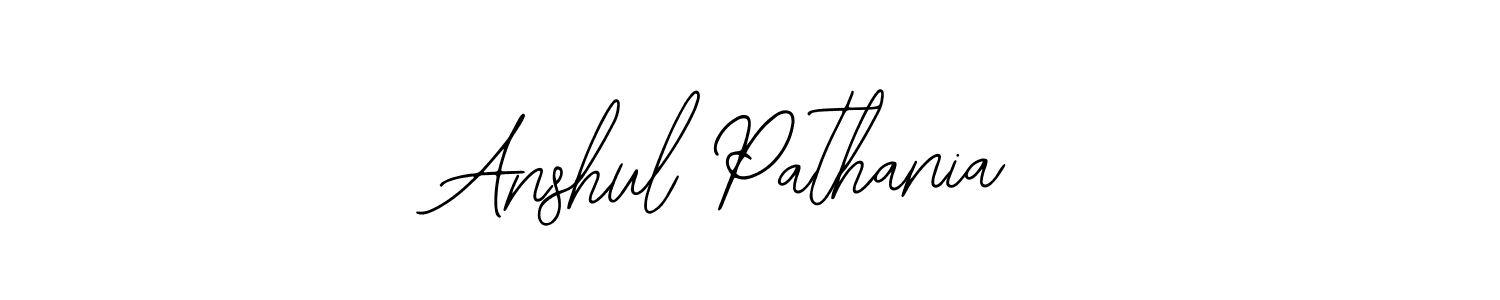 How to make Anshul Pathania name signature. Use Bearetta-2O07w style for creating short signs online. This is the latest handwritten sign. Anshul Pathania signature style 12 images and pictures png