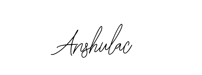 How to Draw Anshulac signature style? Bearetta-2O07w is a latest design signature styles for name Anshulac. Anshulac signature style 12 images and pictures png