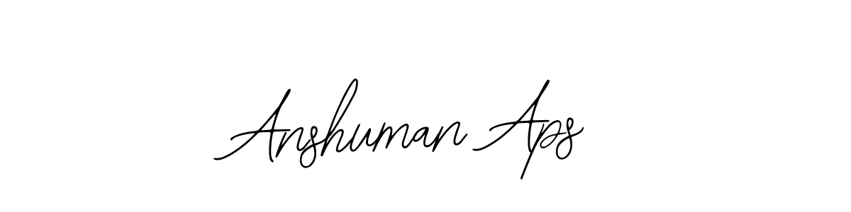 You should practise on your own different ways (Bearetta-2O07w) to write your name (Anshuman Aps) in signature. don't let someone else do it for you. Anshuman Aps signature style 12 images and pictures png