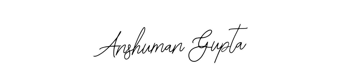 Design your own signature with our free online signature maker. With this signature software, you can create a handwritten (Bearetta-2O07w) signature for name Anshuman Gupta. Anshuman Gupta signature style 12 images and pictures png