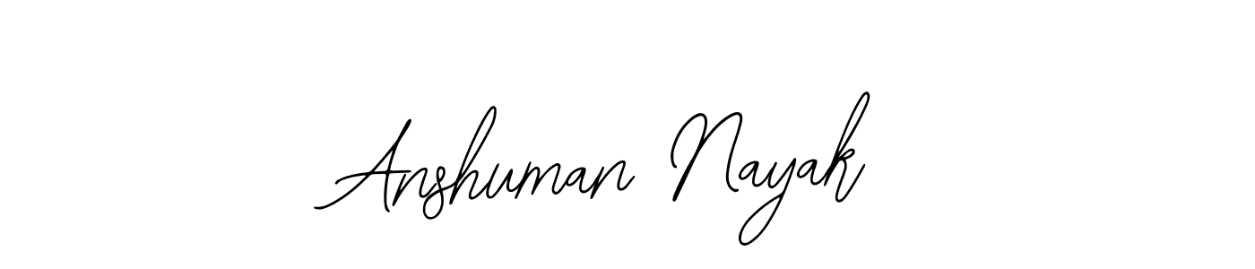 Also You can easily find your signature by using the search form. We will create Anshuman Nayak name handwritten signature images for you free of cost using Bearetta-2O07w sign style. Anshuman Nayak signature style 12 images and pictures png