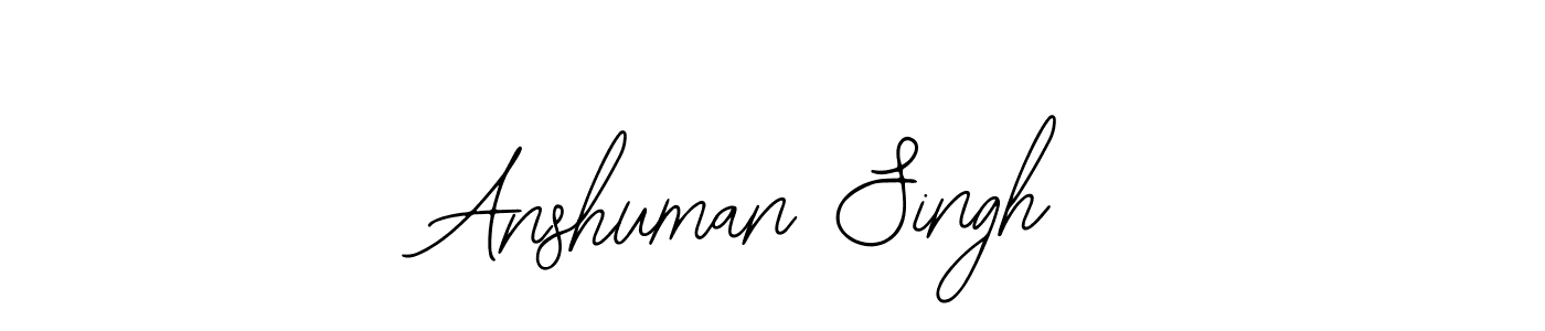 How to make Anshuman Singh name signature. Use Bearetta-2O07w style for creating short signs online. This is the latest handwritten sign. Anshuman Singh signature style 12 images and pictures png