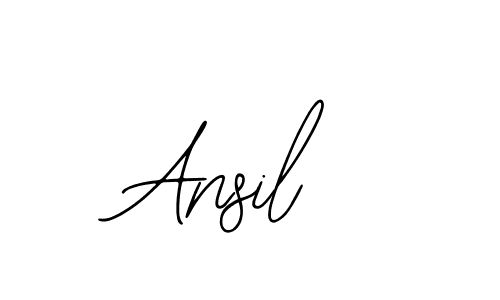 How to make Ansil name signature. Use Bearetta-2O07w style for creating short signs online. This is the latest handwritten sign. Ansil signature style 12 images and pictures png